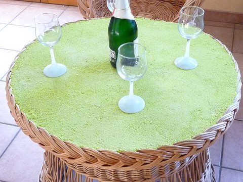 dessus de table en résine