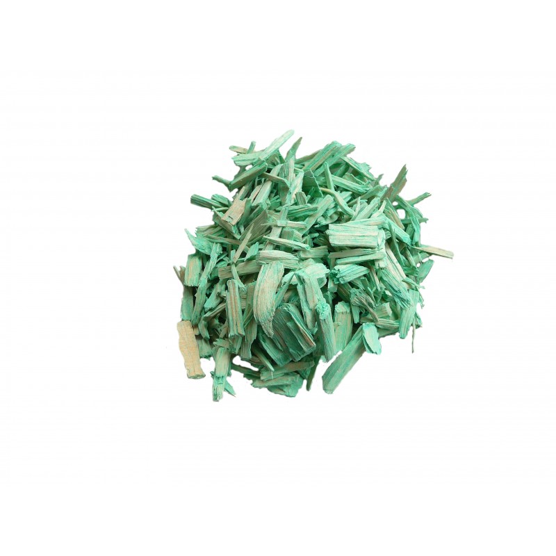 copeaux de bois vert clair