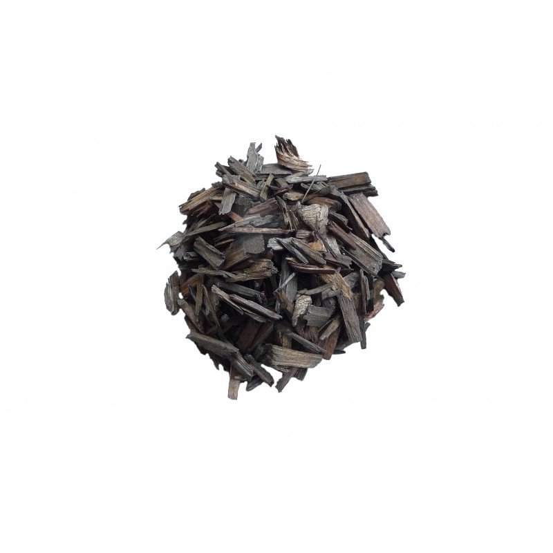 copeaux de bois marron foncé